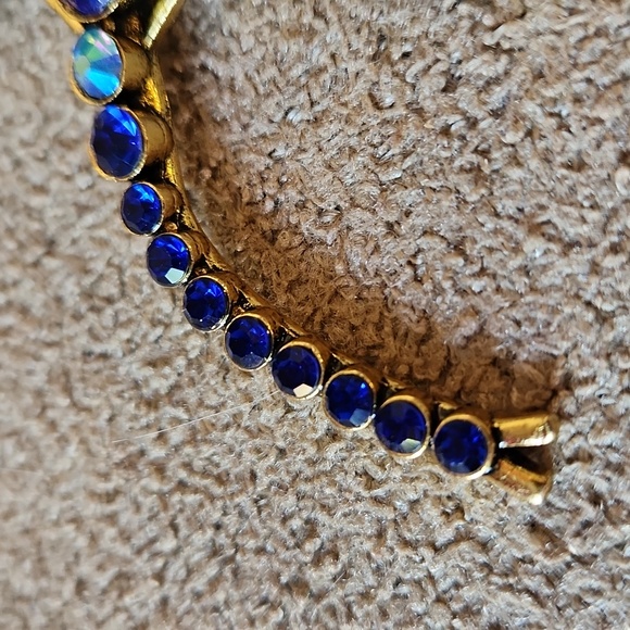 EUC Dragonfly brooch pin blue aurora boureilas gold - Picture 7 of 8